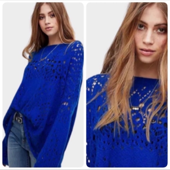 Free People Sweaters - Free People TRAVELING LACE SWEATER SIZE XSMALL NWT